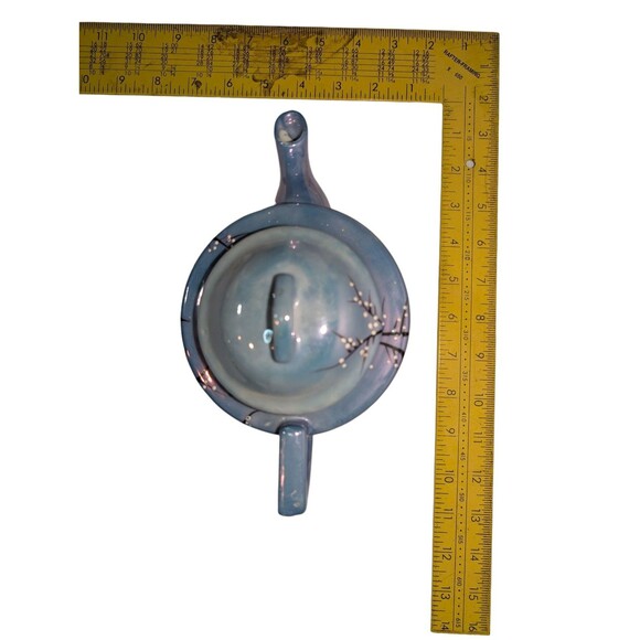 Tashiro Shoten Ltd Japanese Teapot - Hand Painted Cherry Blossoms - Lusterware - Picture 6 of 7